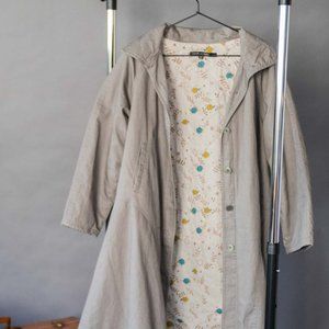 Quilted Cotton Trench Coat - Gudrun Sjoden